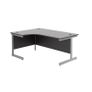 New Radial / Corner Desk 1800 x 1200mm - Black Image 2