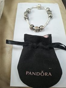 pandora braclet & charms s/siver