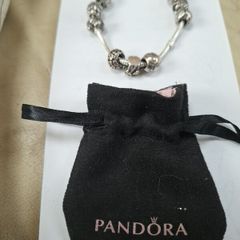 pandora braclet & charms s/siver