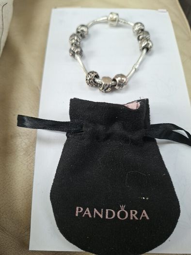 pandora braclet & charms s/siver