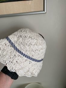 New White Straw Hat, 9-11yrs