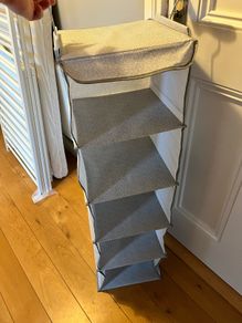 Hanging wardrobe storage