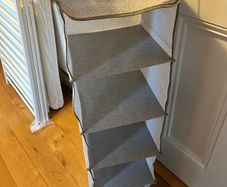 Hanging wardrobe storage