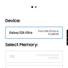 Samsung S26 Ultra, cobalt ivory, 512GB