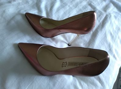 Buffalo rose gold stilettos