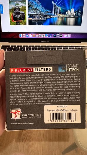 Formatt Hitech 85x85mm Firecrest ND 4.8 Filter