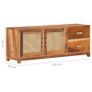 TV Cabinet 120x30x45 cm Solid Reclaimed Wood Image 8