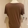 M&S toffee cotton top size 12 Image 3