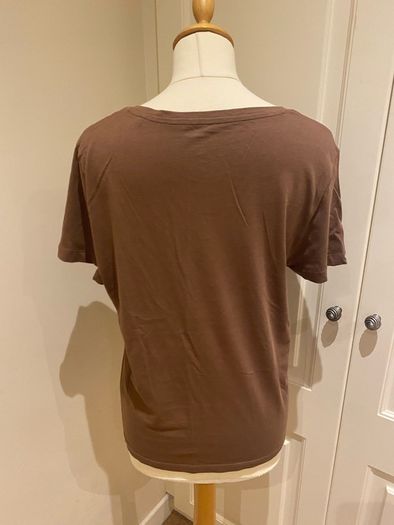 M&S toffee cotton top size 12