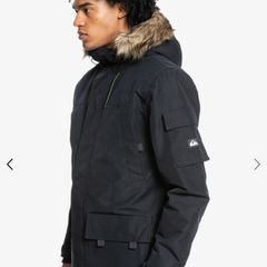 Quiksilver Mens Waterproof Parka L Brand New