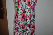 Brand new calf lenght floral dress by Soon size UK20 EU48 Postage included