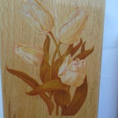 Craft supplies, Papermania rubber stamp,Tulip,  Card,Stampingd making