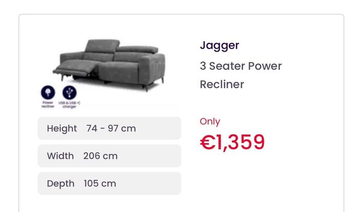 electric recliner sofa
