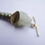 Vintage Pyrite and Jade Bracelet length 8" Image 7