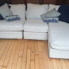 DFS Long Beach Large Chaise Sofa  Oyster