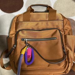 Parfois Nylon Backpack with pendant