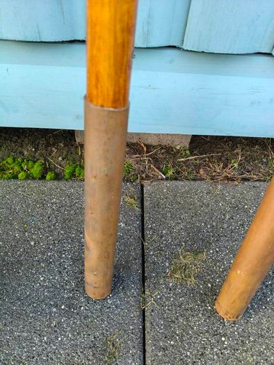 Old Wood and Brass Flagpole