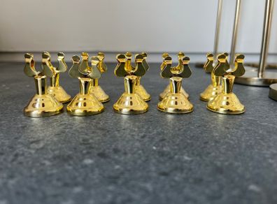 Gold table card numbers holders (x10)