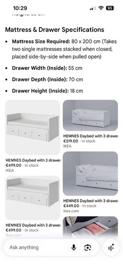 IKEA Hemnes day bed