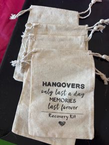 Hangover recovery bags