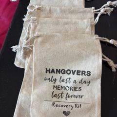 Hangover recovery bags