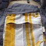 BECO Baby Carrier Sling Grey with White & Yellow Image 2