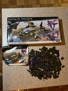 Mega Bloks Halo Aerial Ambush 96810 Set Box Manual And Pieces INCOMPLETE Megabloks