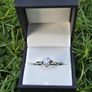 Brand New 18ct White Gold Natural Diamond Solitaire Engagement Ring Image 2