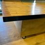 Bespoke Bowling Alley Coffee Table Reclaimed Wood, Art Drawers, Hidden Safe Image 5