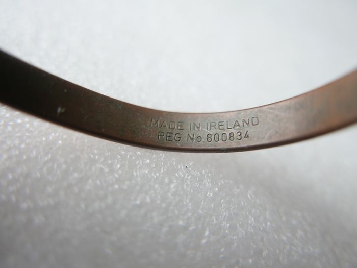 Vintage Sabona London Copper Cuff Bracelet Signed "LONDON" Made in Ireland