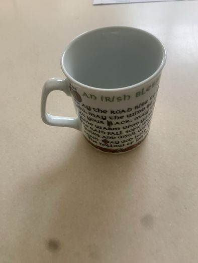 An Irish blessing mug