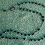 Vintage Mid-Century Black Bead Chain Rosary With Silver Cross Image 8