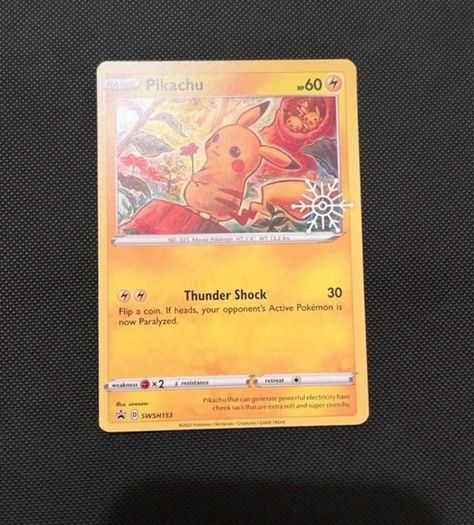 Three Pokemon Cards Snowflake Stamp Promo Set Pikachu SWSH153 Lapras 048 Delibird 032 NM