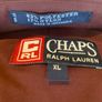 New Ralph Lauren Chaps Shirt Burgundy XL Image 2