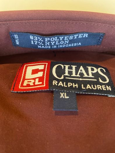 New Ralph Lauren Chaps Shirt Burgundy XL