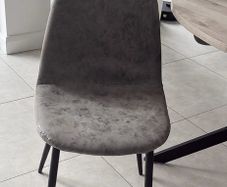grey dining chairs x 4