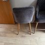 3 cushioned grey island chairs Image 3