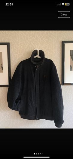 Lacoste Premium Wool Bomber Jacket Black