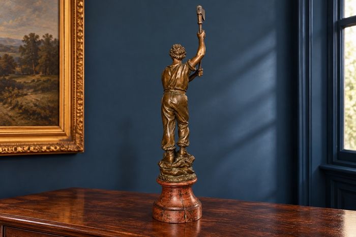 Vintage European Lumberjack Sculpture  1920s