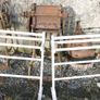 Vintage 19th Century White Painted Mahogany Towel Stand, C1880 (30 each) Image 2