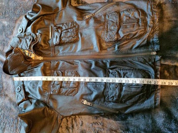 Men's Vintage Style Superdry leather jacket  Size L