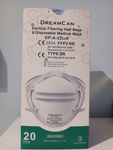 DreamCan Disposable Face Mask FFP2