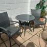 2 seater rattan table and chairs Image 4