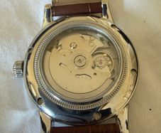 Stelfier Automatic GMT watch - brown leather strap