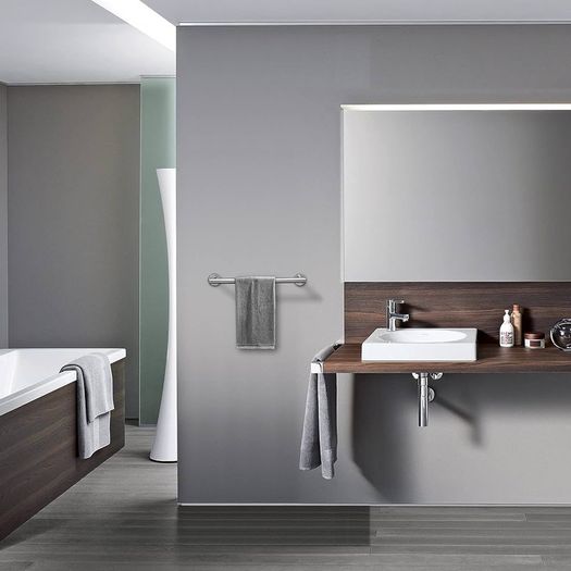 NEW SALE | Towel Rail Stainless Steel Towel Holder Bath Towel Holder Towel Rail 12 Inches Silver