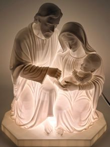 Holy Family lithophane lamp