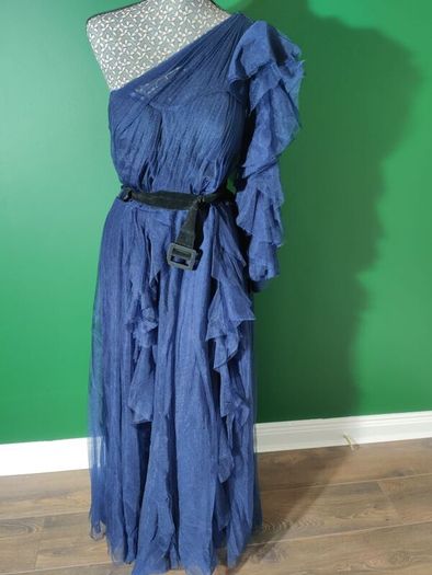 Navy long dress size M-L TS couture atelier designer special occasion  dress