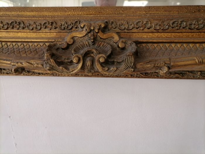 Rococo style beveled mirror