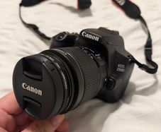 Canon EOS 250D + 18-55mm Lens + CPLF Filter + Carry Bag