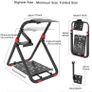 Foldable Steering Wheel Stand for Logitech, PS5, PS4, Xbox & PC G29/G920/G923/G PRO/RS50 fit, MOZA R3/R5 & select Thrustmaster, 30-sec folding, adjustable height & wheel angle, steel frame Image 6